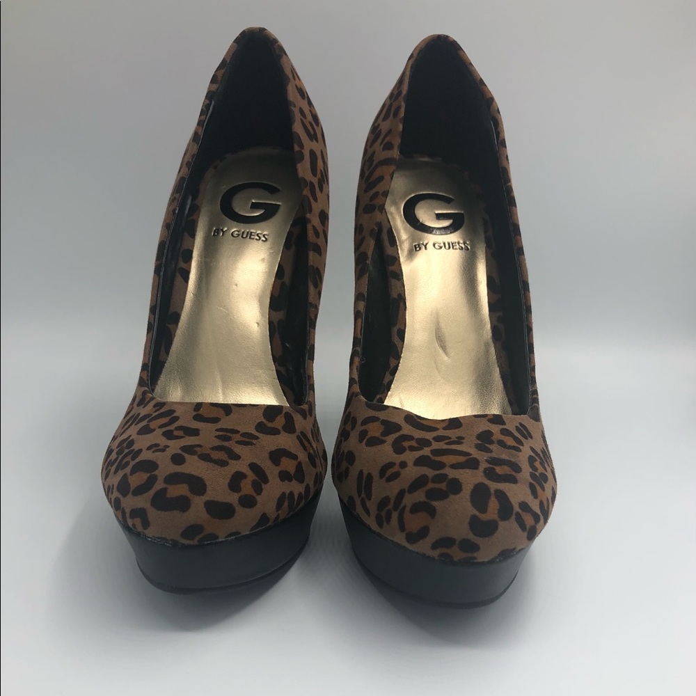 G by GUESS Cheetah print platform Stiletto